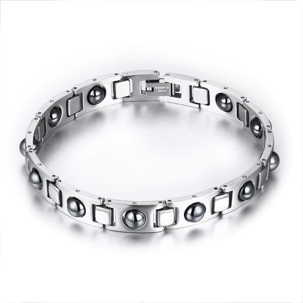 mens energy silver stainless steel silver hematite magnetic therapy power bracelet health wristband magnetic bracelet mens gi7598575, Black
mens energy silver stainless steel silver hematite magnetic therapy power bracelet health wristband magnetic bracelet mens gi7598575, Black