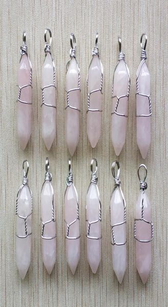 silver color wire wrapped rose quartz hexagon pendulum chakra charms pendant healing pink crystal stone hangings fashion jewelry m2703589, Bronze;silver
silver color wire wrapped rose quartz hexagon pendulum chakra charms pendant healing pink crystal stone hangings fashion jewelry m2703589, Bronze;silver