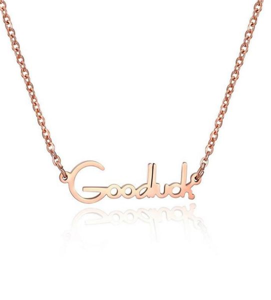 simple designer titanium steel rose gold plated womens necklace for girls goodluck pendant choker chain necklace3569864, Silver
simple designer titanium steel rose gold plated womens necklace for girls goodluck pendant choker chain necklace3569864, Silver