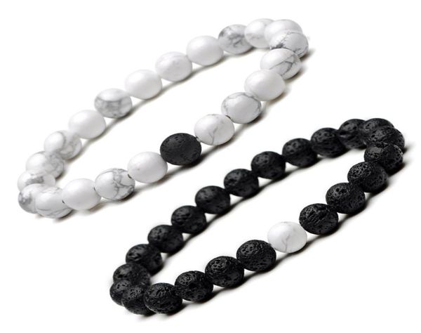 2pcs natural stone beaded strands bracelet set black lava white turquoise rock chakra bracelets couple distance bracelets for wome6164805
2pcs natural stone beaded strands bracelet set black lava white turquoise rock chakra bracelets couple distance bracelets for wome6164805