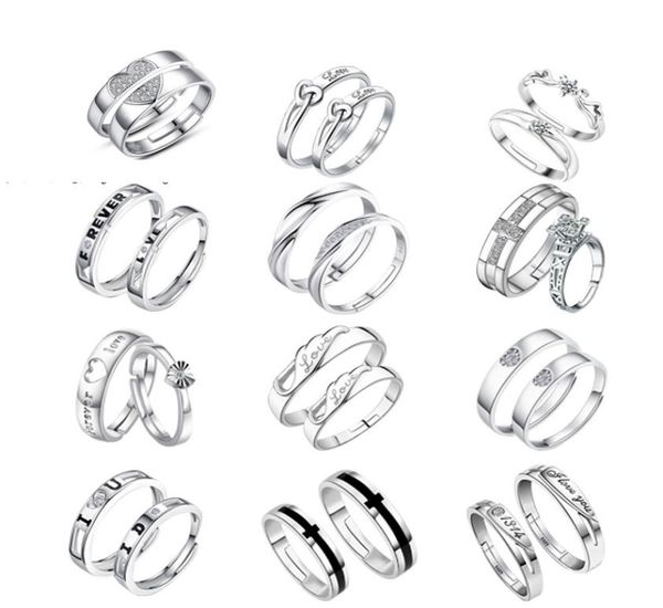 16 styles 925 sterling silver couple rings with rhinestone opening adjustable romance lovers rings for women and men fashion jewel2062178
16 styles 925 sterling silver couple rings with rhinestone opening adjustable romance lovers rings for women and men fashion jewel2062178