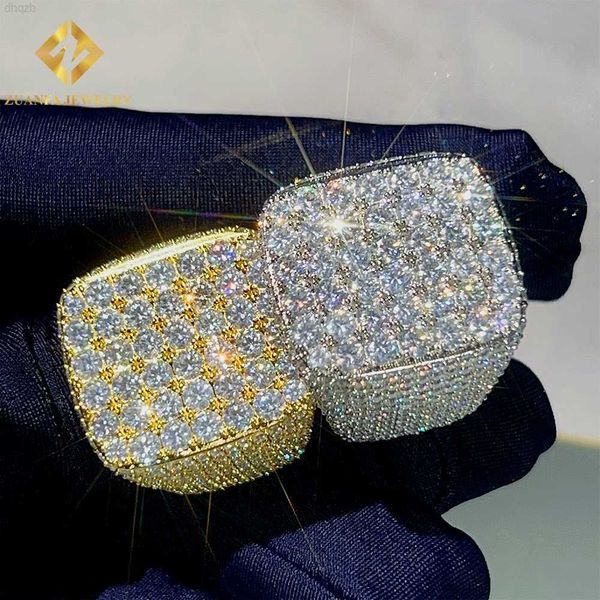 hip hop jewelry iced out diamond s925 gold plated shining vvs gra moissanite diamond ring, Silver
hip hop jewelry iced out diamond s925 gold plated shining vvs gra moissanite diamond ring, Silver