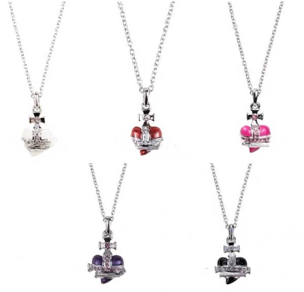 fashion classic punk necklace heart saturn planet necklace west queen diamond nana women's party jewelry with box, Silver
fashion classic punk necklace heart saturn planet necklace west queen diamond nana women's party jewelry with box, Silver