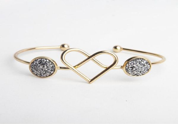 wholenew fashion druzy drusy bracelet gold plated knotted love heart open adjustable bangle bracelets for women lady jewelry5888947, Black
wholenew fashion druzy drusy bracelet gold plated knotted love heart open adjustable bangle bracelets for women lady jewelry5888947, Black
