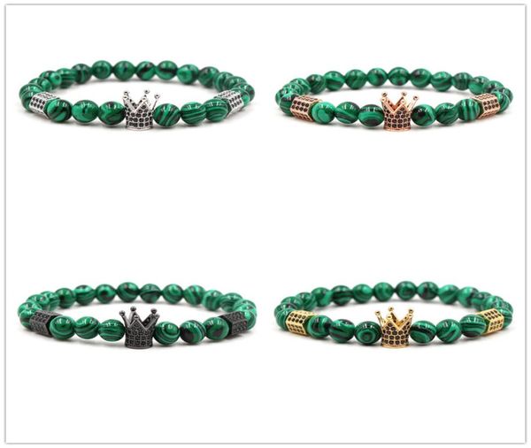 4 colors 10mm zircon crown charms green peacock stone beads bracelet silver gold rose gold yoga pulseira feminina buddha jewelry8772899, Black
4 colors 10mm zircon crown charms green peacock stone beads bracelet silver gold rose gold yoga pulseira feminina buddha jewelry8772899, Black