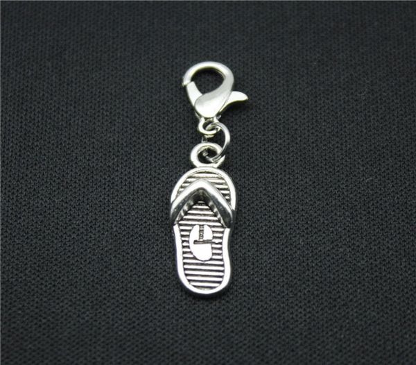 50pcs dangle charms flip flops slipper lobster clasp charms antique making pendant fit diy women bracelet necklace jewelry9881694, Bronze;silver
50pcs dangle charms flip flops slipper lobster clasp charms antique making pendant fit diy women bracelet necklace jewelry9881694, Bronze;silver