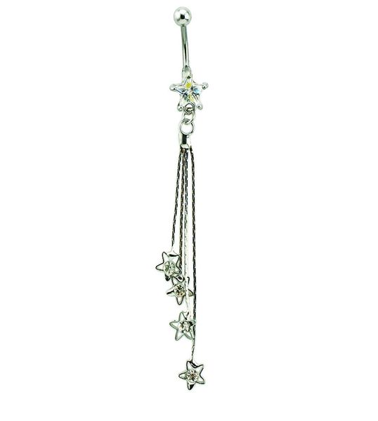 body piercing fashion belly button rings surgical steel rhinestone star barbells dangle chain star navel rings jewelry5884456, Silver
body piercing fashion belly button rings surgical steel rhinestone star barbells dangle chain star navel rings jewelry5884456, Silver