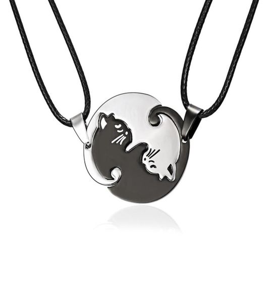 animal pendant black white cat stitching necklace simple friendship gift heart shape gold cute couple rope chain necklaces 2pcsse6131254, Silver
animal pendant black white cat stitching necklace simple friendship gift heart shape gold cute couple rope chain necklaces 2pcsse6131254, Silver