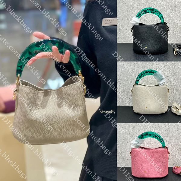 leather bucket bag designer tote bag fashion green handle handbag luxury women totes 4 colors
leather bucket bag designer tote bag fashion green handle handbag luxury women totes 4 colors