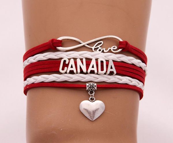 infinity love canada bracelet bangles heart charm braided pu leather men women bracelets trendy jewelry new drop 8639279, Golden;silver
infinity love canada bracelet bangles heart charm braided pu leather men women bracelets trendy jewelry new drop 8639279, Golden;silver