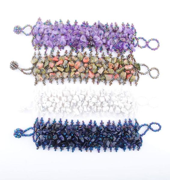 wojiaer natural fluorite quartz stone beaded weave strands bracelets chips beads adjustable bangle women jewelry bk3011406862, Black
wojiaer natural fluorite quartz stone beaded weave strands bracelets chips beads adjustable bangle women jewelry bk3011406862, Black