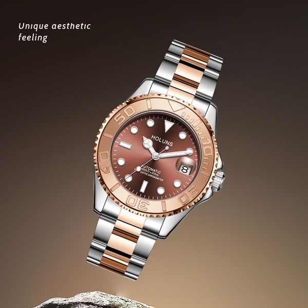 2023 men's automatic watch mechanical watch all stainless steel swimming watch sapphire luminous watch business casual luxury watch, Slivery;brown
2023 men's automatic watch mechanical watch all stainless steel swimming watch sapphire luminous watch business casual luxury watch, Slivery;brown