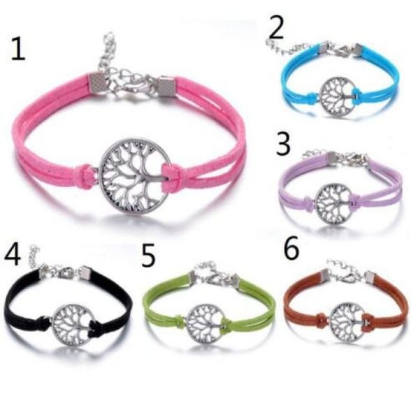 vintage silver life tree charms bracelet bangle for men women mixed color velvet rope friendship cuff bracelets jewelry gift acces2012435, Golden;silver
vintage silver life tree charms bracelet bangle for men women mixed color velvet rope friendship cuff bracelets jewelry gift acces2012435, Golden;silver