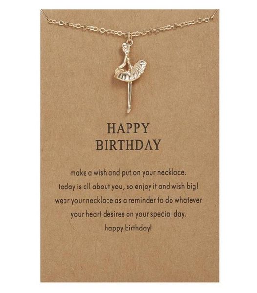 happy birthday ballerina pendant necklace dance girl clavicle chain necklace for women girl jewelry accessories gifts1454612, Silver
happy birthday ballerina pendant necklace dance girl clavicle chain necklace for women girl jewelry accessories gifts1454612, Silver