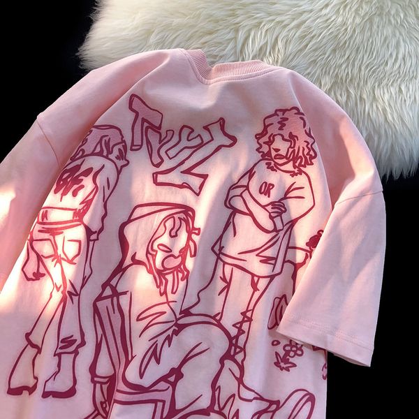 women's tshirt goth streetwear trendy tees man women oversized loose animation printing graphic t shirts vintage harajuku couple y2k 2, White
women's tshirt goth streetwear trendy tees man women oversized loose animation printing graphic t shirts vintage harajuku couple y2k 2, White