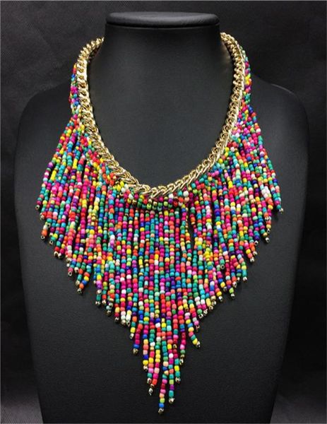 2020 bohemian necklaces fashion for women jewelry handwoven collier long tassel beads choker statement necklaces n206193076, Silver
2020 bohemian necklaces fashion for women jewelry handwoven collier long tassel beads choker statement necklaces n206193076, Silver