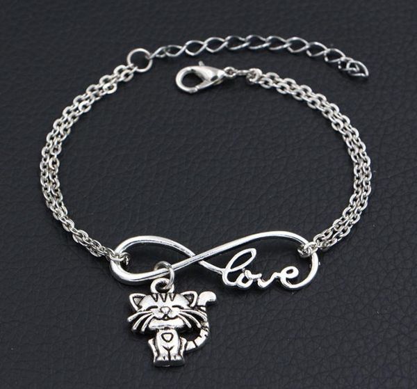 new arrival alloy infinity love cat pendant charm bracelets bangles good qaulity handmade silver link chain diy jewelry gift for5618411, Golden;silver
new arrival alloy infinity love cat pendant charm bracelets bangles good qaulity handmade silver link chain diy jewelry gift for5618411, Golden;silver