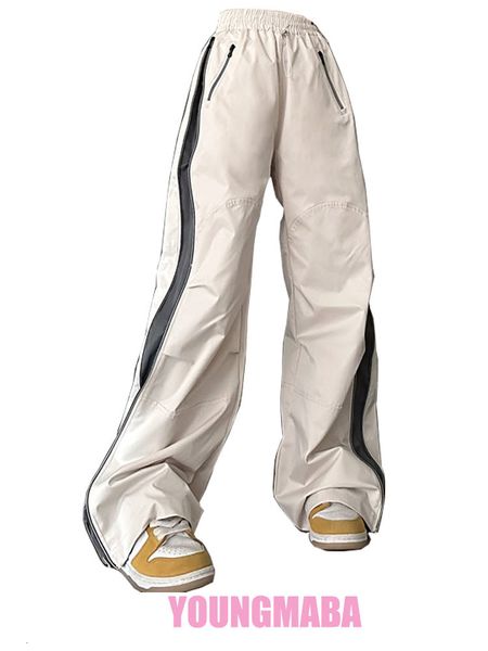 womens pants capris y2k low waist sweatpants streetwear baggy solid patchwork parachute pantsh wide leg trousers loose casual hip white 2307, Black;white
womens pants capris y2k low waist sweatpants streetwear baggy solid patchwork parachute pantsh wide leg trousers loose casual hip white 2307, Black;white