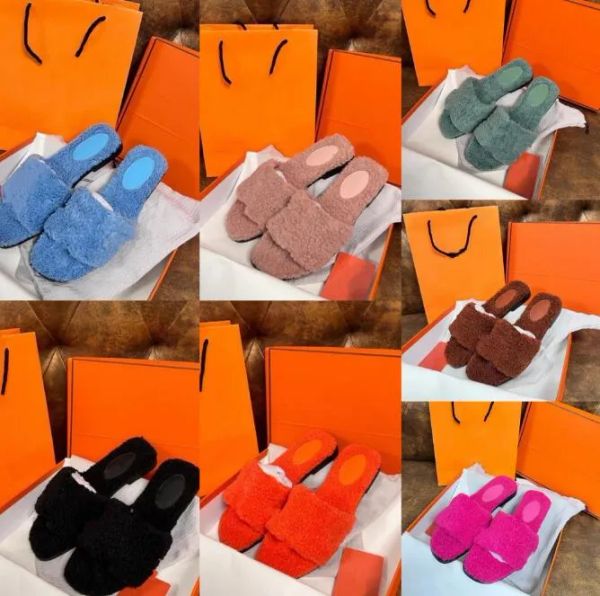 luxury lamb wool slippers letter h designer shoes plush autumn winter flat bottom sandal solid color fur fluffy slippers women leisu rol, Black
luxury lamb wool slippers letter h designer shoes plush autumn winter flat bottom sandal solid color fur fluffy slippers women leisu rol, Black