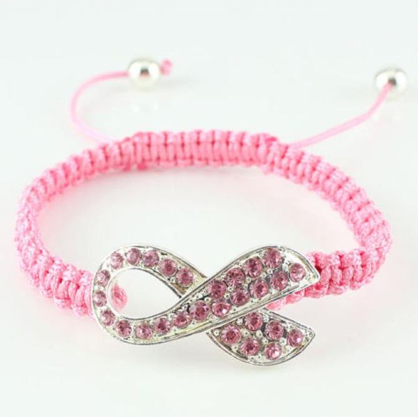awareness macrame adjustable bracelet charm fashion pink crystal ribbon jewelry breast cancerjm0023823540, Golden;silver
awareness macrame adjustable bracelet charm fashion pink crystal ribbon jewelry breast cancerjm0023823540, Golden;silver
