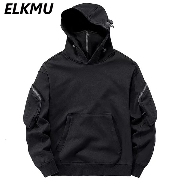 men's hoodies sweatshirts streetwear harajuku y2k hip hop high neck mask windproof pullovers dark black techwear cargo 230707
men's hoodies sweatshirts streetwear harajuku y2k hip hop high neck mask windproof pullovers dark black techwear cargo 230707