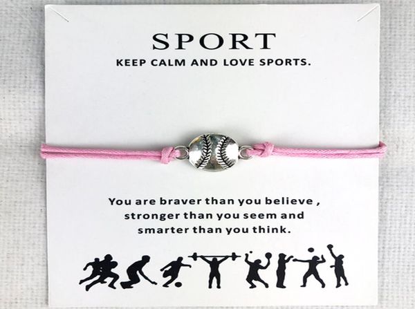 10pcslot baseball softball charm wax cords bracelets sports women men boys girls fashion jewelry friendship jewelry gift5748052, Golden;silver
10pcslot baseball softball charm wax cords bracelets sports women men boys girls fashion jewelry friendship jewelry gift5748052, Golden;silver
