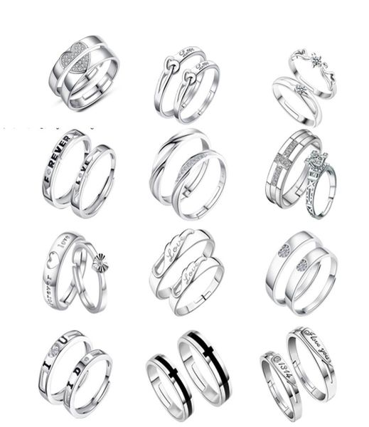 16 styles 925 sterling silver couple rings with rhinestone opening adjustable romance lovers rings for women and men fashion jewel1272649
16 styles 925 sterling silver couple rings with rhinestone opening adjustable romance lovers rings for women and men fashion jewel1272649