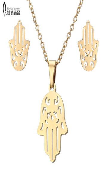 fatima hamsa hand pendant necklaces earrings stainless steel for women trendy wedding jewelry set7998244, Silver
fatima hamsa hand pendant necklaces earrings stainless steel for women trendy wedding jewelry set7998244, Silver