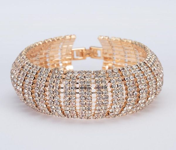 luxury crystal bracelets for women gold silver color bracelet bangles femme bridal wedding jewelry accessories9205755, Golden;silver
luxury crystal bracelets for women gold silver color bracelet bangles femme bridal wedding jewelry accessories9205755, Golden;silver