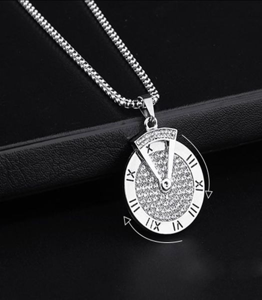 spinner time pendant necklace stainless steel zircon women mens necklace fashion jewelry with roman numeral luckey pendant2455836, Silver
spinner time pendant necklace stainless steel zircon women mens necklace fashion jewelry with roman numeral luckey pendant2455836, Silver