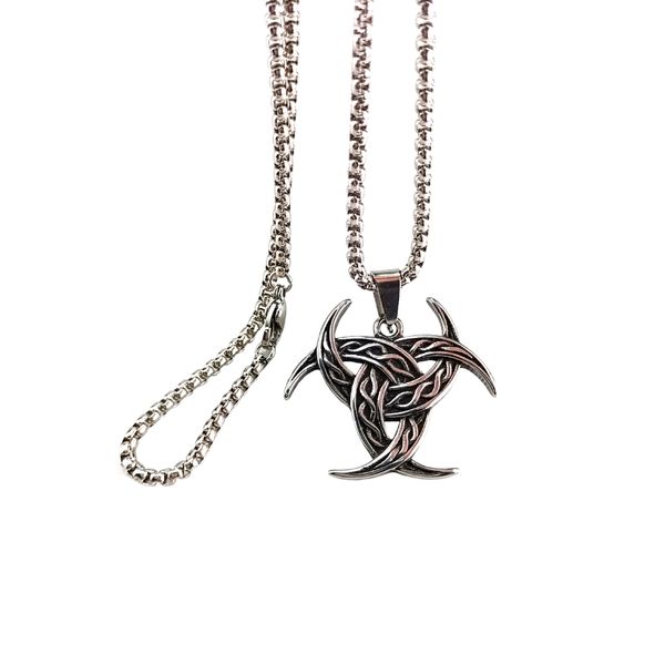 new products punk biochemical pendant stainless steel necklace for men with jewelry, Silver
new products punk biochemical pendant stainless steel necklace for men with jewelry, Silver