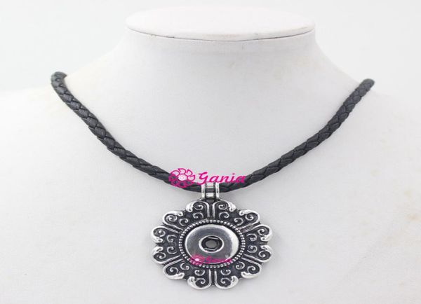 100 new arrival diy snap jewelry black pu leather necklace with 18mm button flower interchangeable snap pendant necklace collier3711415, Silver
100 new arrival diy snap jewelry black pu leather necklace with 18mm button flower interchangeable snap pendant necklace collier3711415, Silver