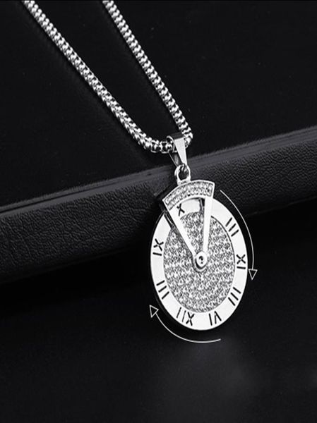 spinner time pendant necklace stainless steel zircon women mens necklace fashion jewelry with roman numeral luckey pendant9675706, Silver
spinner time pendant necklace stainless steel zircon women mens necklace fashion jewelry with roman numeral luckey pendant9675706, Silver