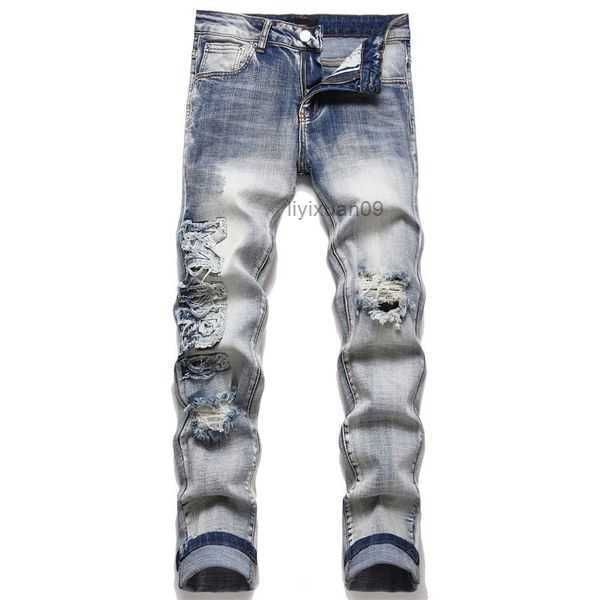 ami mens jeans designer pant slim fit elastic embroidery fashion jean style cat whisker whitening men's broken hole same 11 4vj8, Blue
ami mens jeans designer pant slim fit elastic embroidery fashion jean style cat whisker whitening men's broken hole same 11 4vj8, Blue
