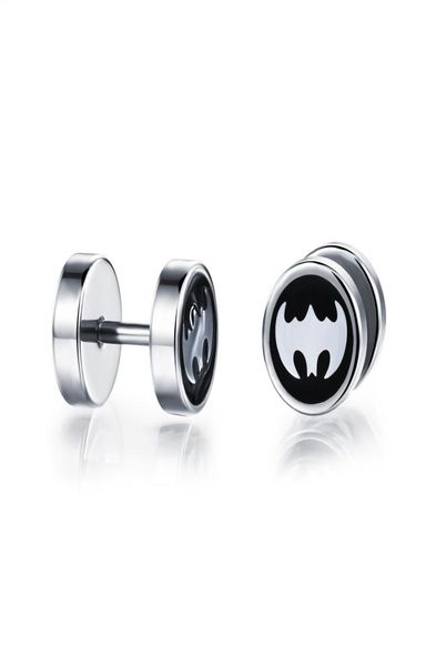mens guys stainless steel earrings batman symbol pattern screw tunnel back 1pair8931257, Golden;silver
mens guys stainless steel earrings batman symbol pattern screw tunnel back 1pair8931257, Golden;silver