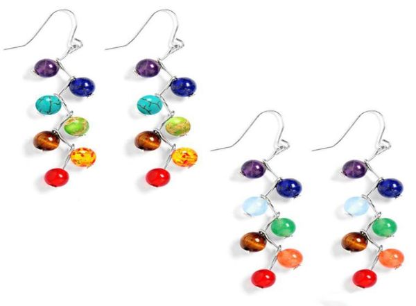 new 7 colour natural stone beads earrings 7 reiki chakra healing balance beads dangle earrings women yoga jewelry1221275, Silver
new 7 colour natural stone beads earrings 7 reiki chakra healing balance beads dangle earrings women yoga jewelry1221275, Silver