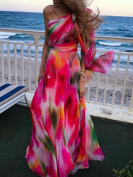 capris new colorful gradient print boho holiday dress women skew collar bow long party dress spring summer backless pleated beach dress, Black;white
capris new colorful gradient print boho holiday dress women skew collar bow long party dress spring summer backless pleated beach dress, Black;white