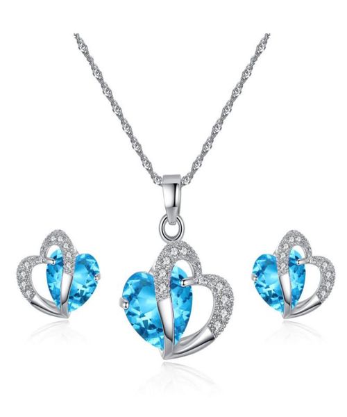 luxury austrian crystal jewelry set cubic zirconia cz double heart shape pendant necklace stud earrings sets for women fashion jew6238218, Silver
luxury austrian crystal jewelry set cubic zirconia cz double heart shape pendant necklace stud earrings sets for women fashion jew6238218, Silver