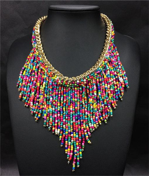 2020 bohemian necklaces fashion for women jewelry handwoven collier long tassel beads choker statement necklaces n203338800, Silver
2020 bohemian necklaces fashion for women jewelry handwoven collier long tassel beads choker statement necklaces n203338800, Silver