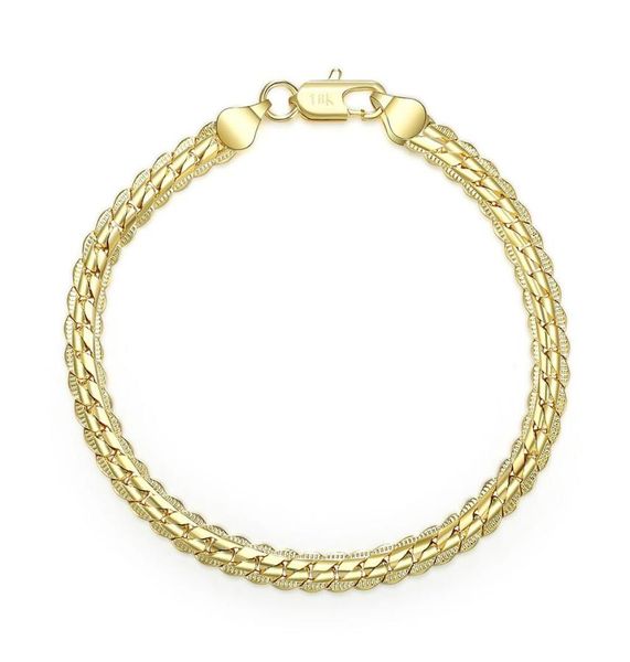 wholesale 18k real gold plated 5mm chain bracelet & bangles length 20cm fashion jewelry for men and women 611175, Black
wholesale 18k real gold plated 5mm chain bracelet & bangles length 20cm fashion jewelry for men and women 611175, Black