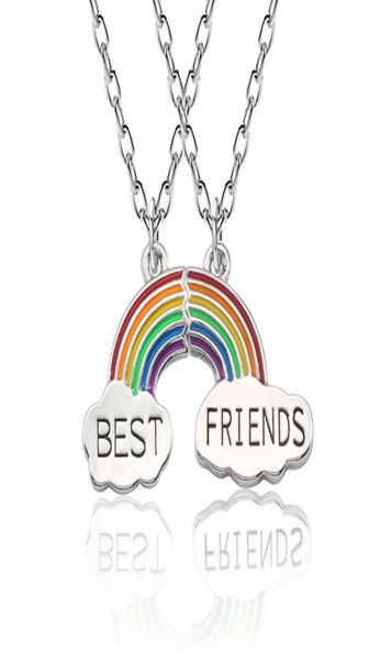 fashion design 2piecesset trendy stitching necklace friends rainbow pendant necklace for women chain friendship jewelry 5228202, Silver
fashion design 2piecesset trendy stitching necklace friends rainbow pendant necklace for women chain friendship jewelry 5228202, Silver