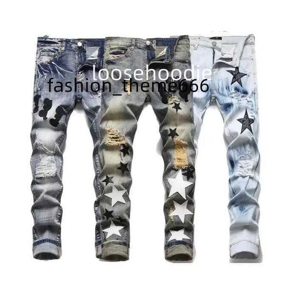 men's jeans european jean hombre letter star men embroidery patchwork ripped for trend brand motorcycle pant mens skinny, Blue
men's jeans european jean hombre letter star men embroidery patchwork ripped for trend brand motorcycle pant mens skinny, Blue