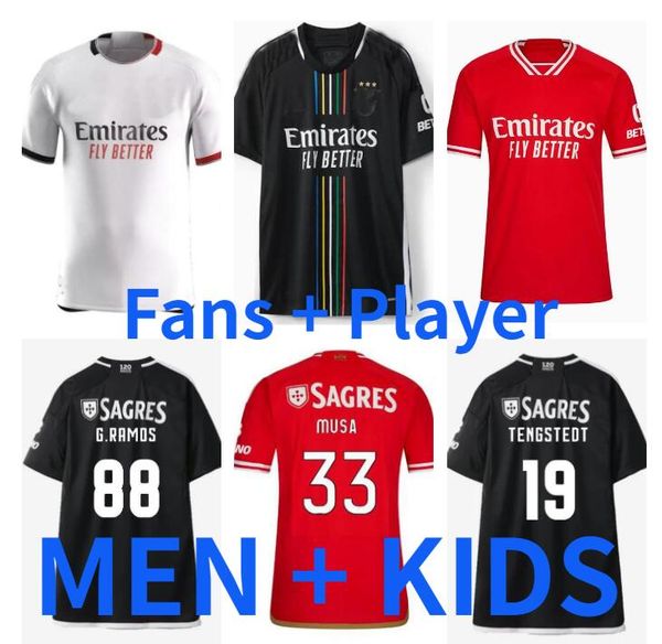rafa 23 24 benfica soccer jerseys neres g ramos 2023 2024 fans player version enzo men kids kit football shirt otamendi grimaldo joao mario, Black;yellow
rafa 23 24 benfica soccer jerseys neres g ramos 2023 2024 fans player version enzo men kids kit football shirt otamendi grimaldo joao mario, Black;yellow