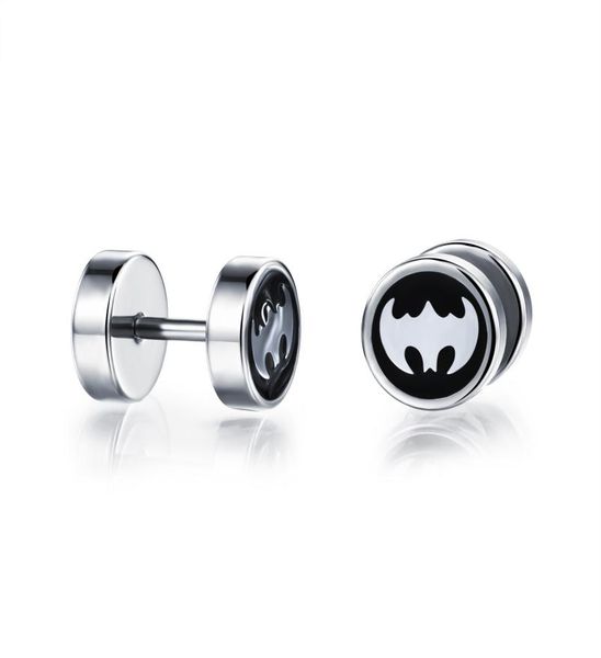 mens guys stainless steel earrings batman symbol pattern screw tunnel back 1pair8273078, Golden;silver
mens guys stainless steel earrings batman symbol pattern screw tunnel back 1pair8273078, Golden;silver