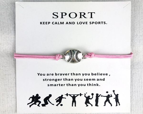 10pcslot baseball softball charm wax cords bracelets sports women men boys girls fashion jewelry friendship jewelry gift5823889, Golden;silver
10pcslot baseball softball charm wax cords bracelets sports women men boys girls fashion jewelry friendship jewelry gift5823889, Golden;silver