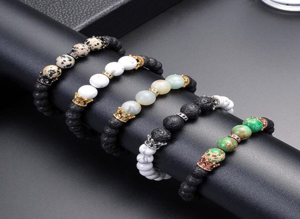 natural white turquoise lava volcanic stone couple bracelet copper crown microinlay zircon beaded bracelet jewelry accessories wh2624666, Black
natural white turquoise lava volcanic stone couple bracelet copper crown microinlay zircon beaded bracelet jewelry accessories wh2624666, Black