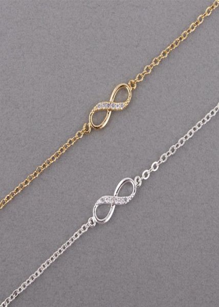 shuangshuo 2018 new fashion infinity bracelet for women with crystal stones bracelet infinity number 8 chain bracelets bileklik3114434, Golden;silver
shuangshuo 2018 new fashion infinity bracelet for women with crystal stones bracelet infinity number 8 chain bracelets bileklik3114434, Golden;silver