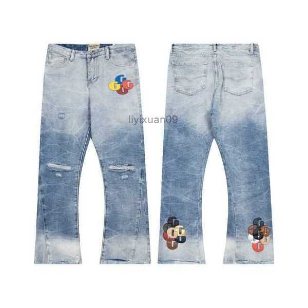 designer clothing denim pants galleryes depts jean ink splashing graffiti micro horn structure splicing casual loose jeans long men's w, Blue
designer clothing denim pants galleryes depts jean ink splashing graffiti micro horn structure splicing casual loose jeans long men's w, Blue
