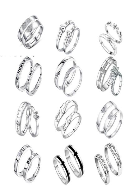 16 styles 925 sterling silver couple rings with rhinestone opening adjustable romance lovers rings for women and men fashion jewel6133570
16 styles 925 sterling silver couple rings with rhinestone opening adjustable romance lovers rings for women and men fashion jewel6133570