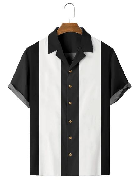 men's casual shirts hawaiian shirt for men summer beach simple stripes pattern y2kstreetwear t-shirt short sleeve oversized 5xl clothes, White;black
men's casual shirts hawaiian shirt for men summer beach simple stripes pattern y2kstreetwear t-shirt short sleeve oversized 5xl clothes, White;black